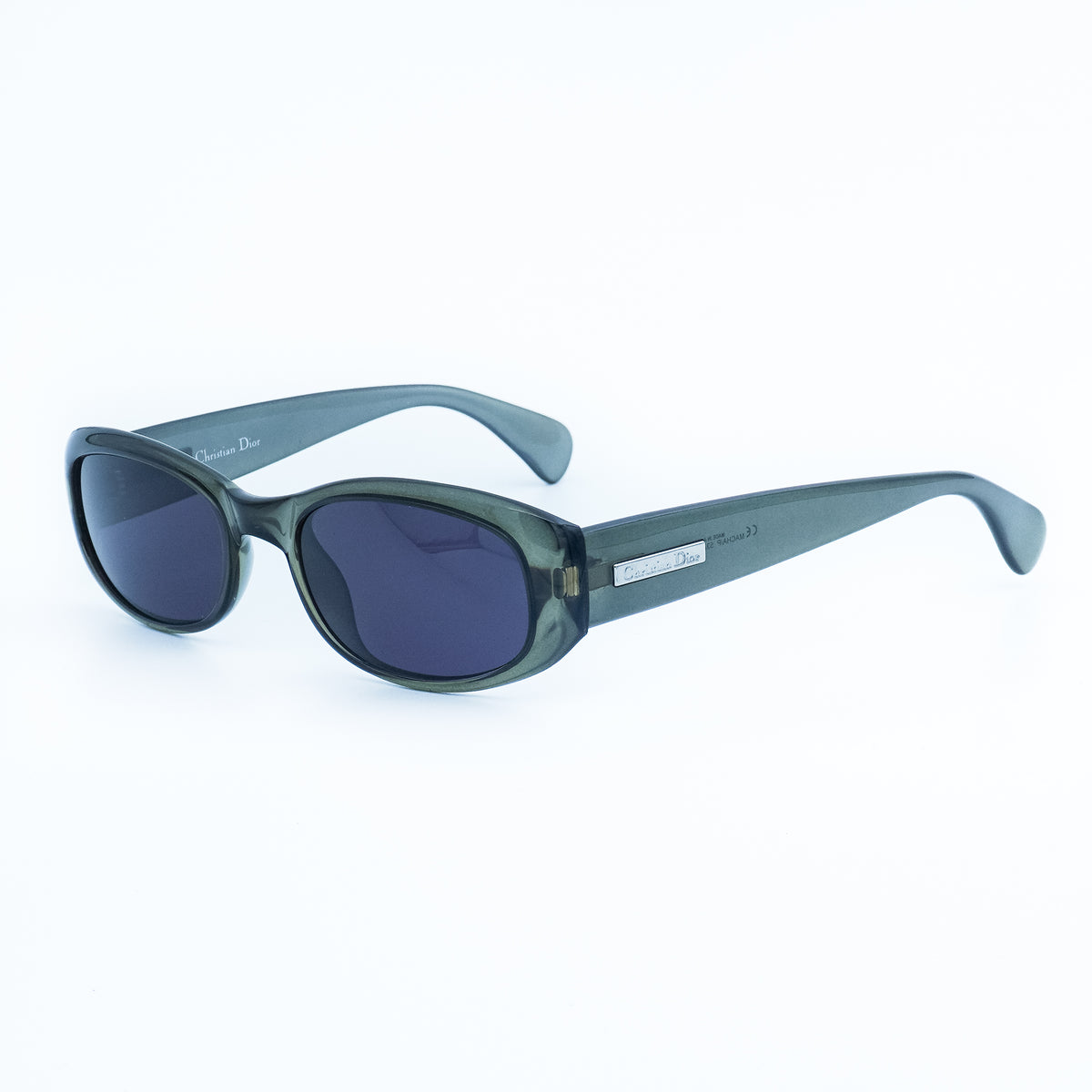 Christian Dior MACHA Green Oval Sunglasses Vintage