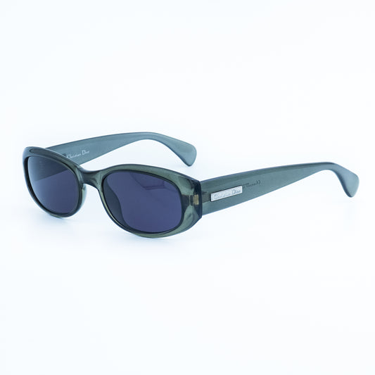 Christian Dior MACHA Green Oval Sunglasses Vintage