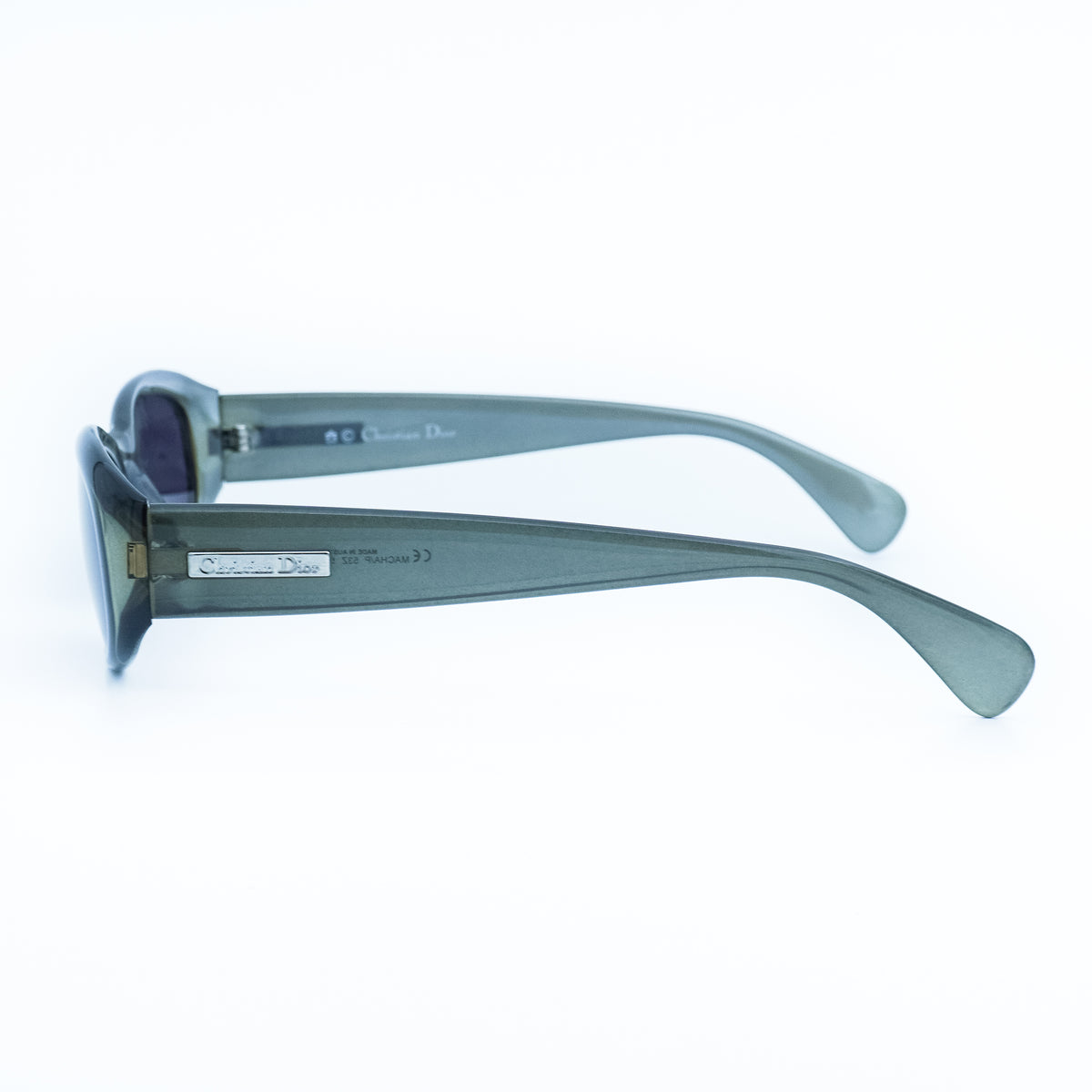Christian Dior MACHA Green Oval Sunglasses Vintage