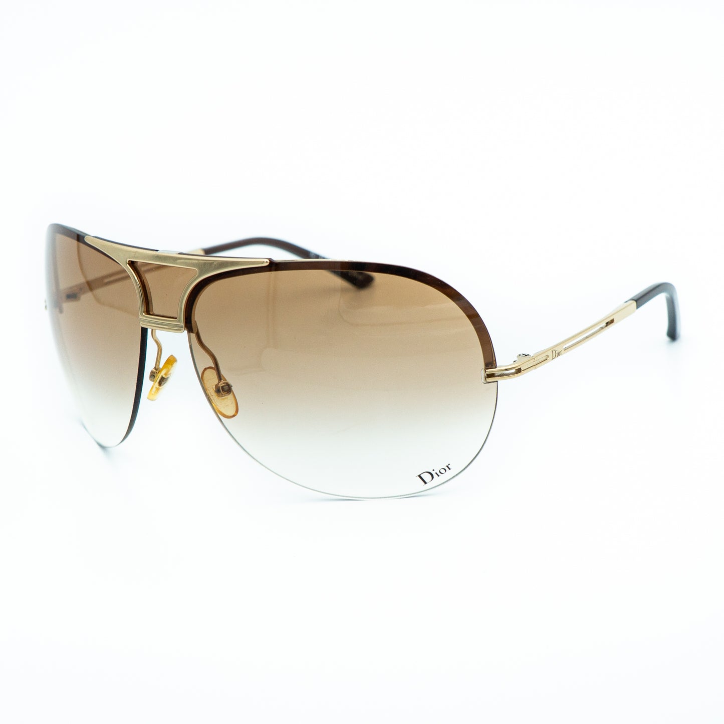 Christian Dior REMOVE Gold Shield Mask Sunglasses Vintage