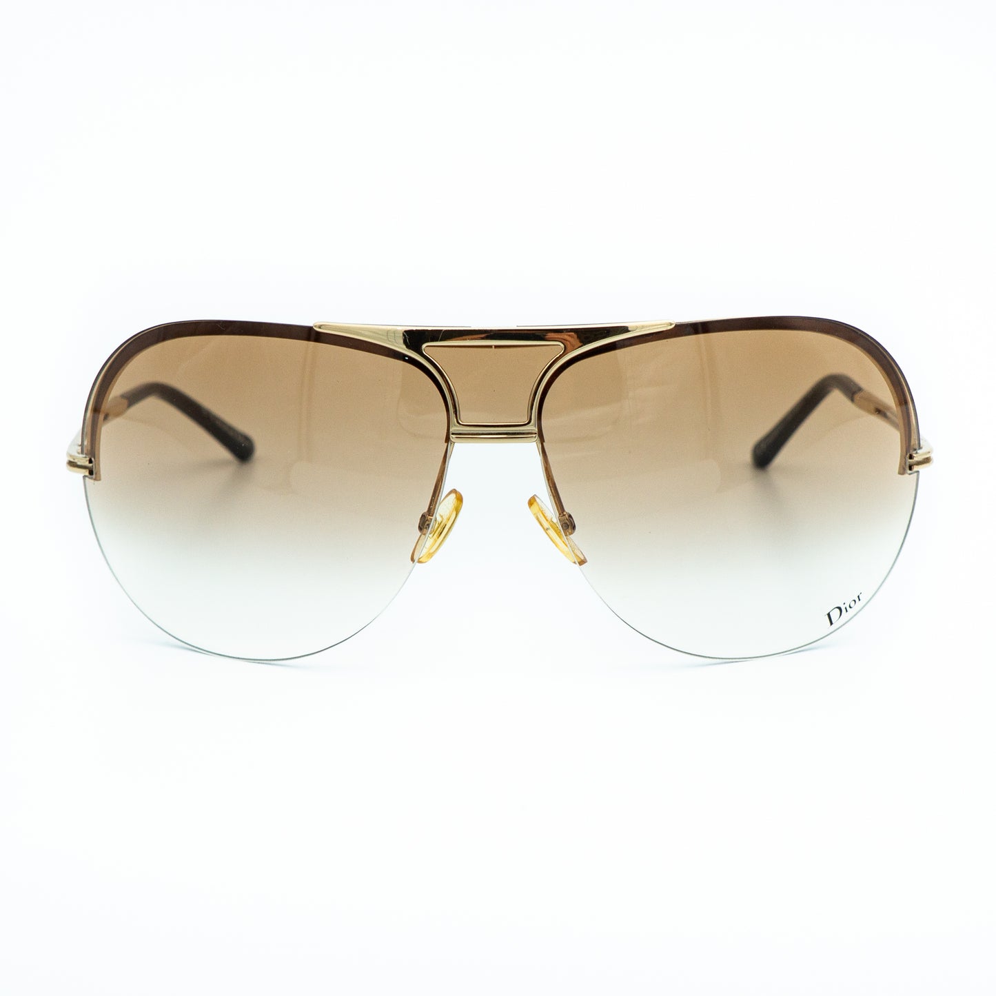 Christian Dior REMOVE Gold Shield Mask Sunglasses Vintage