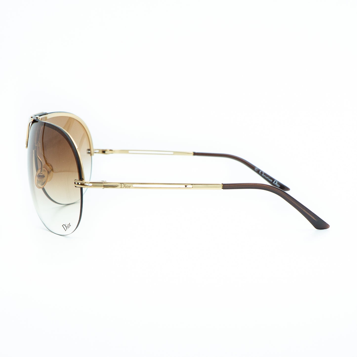 Christian Dior REMOVE Gold Shield Mask Sunglasses Vintage