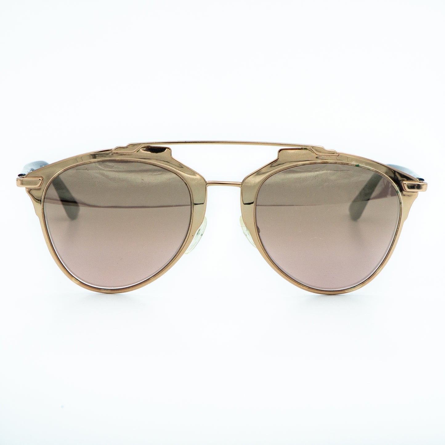 Christian Dior Reflected Blue Gold Sunglasses Vintage