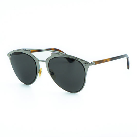Christian Dior Reflected Brown Silver Sunglasses Vintage