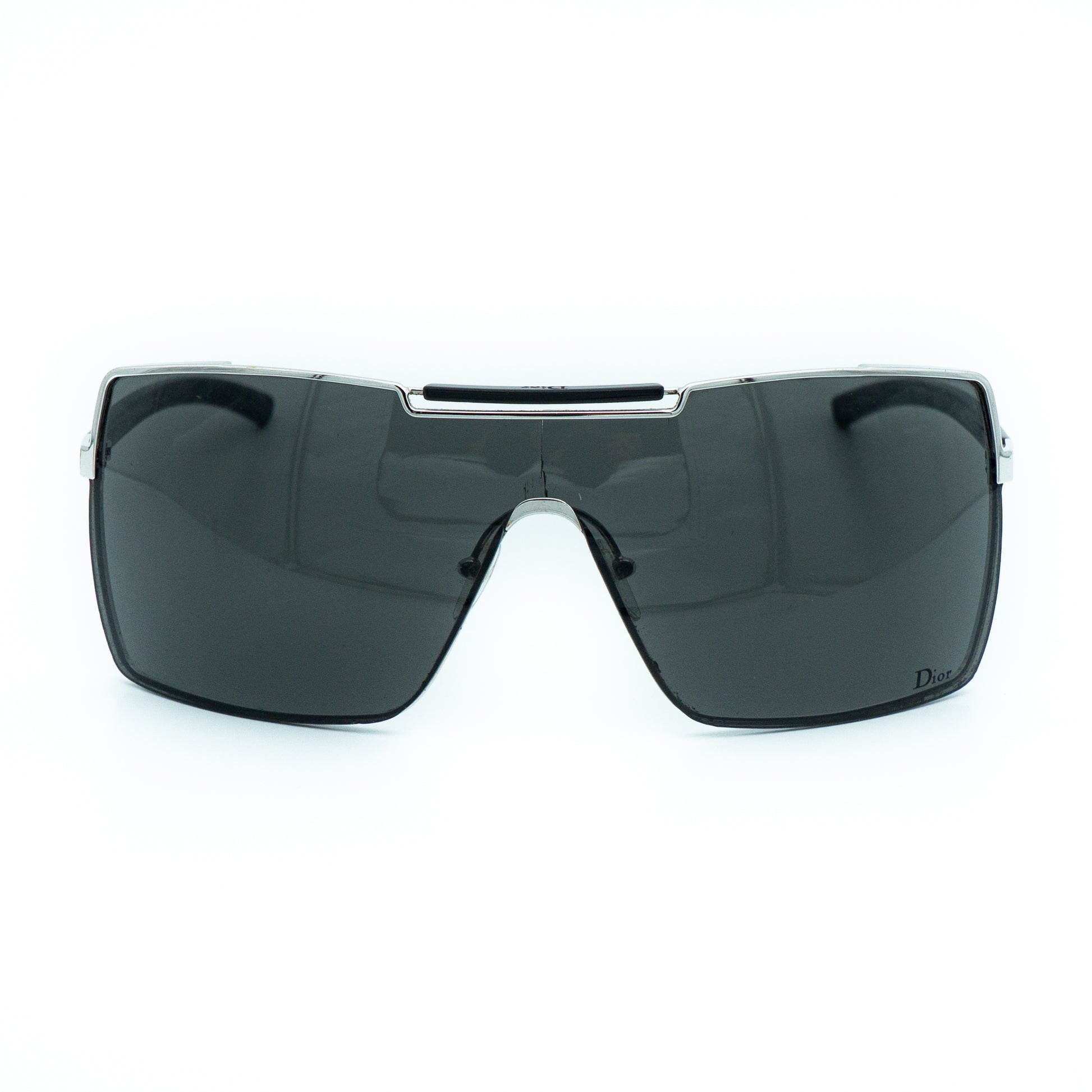Christian Dior VIKTIM 1 Black Shield Sunglasses Vintage