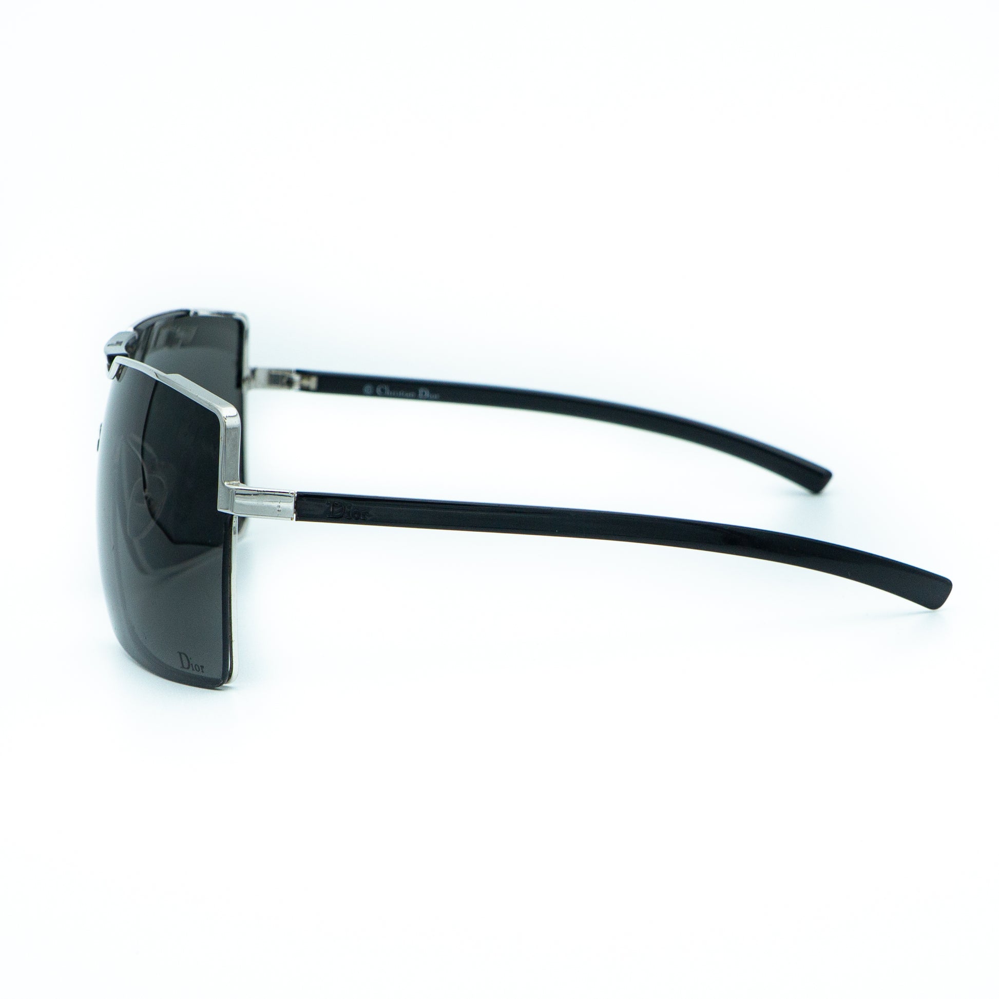 Christian Dior VIKTIM 1 Black Shield Sunglasses Vintage