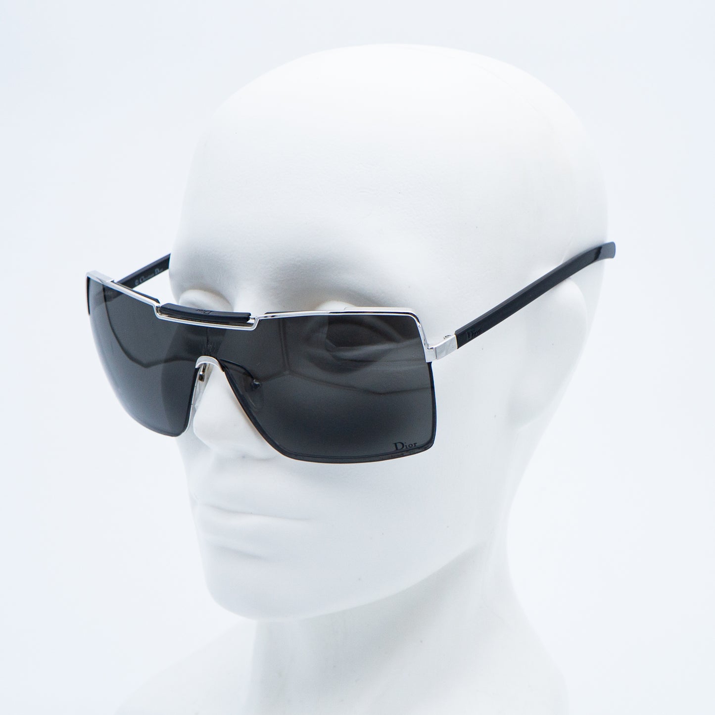 Christian Dior VIKTIM 1 Black Shield Sunglasses Vintage
