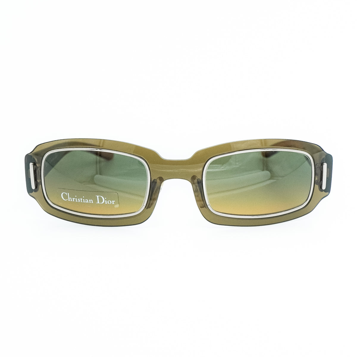 Christian Dior WORKING GIRL Green Oval Sunglasses Vintage