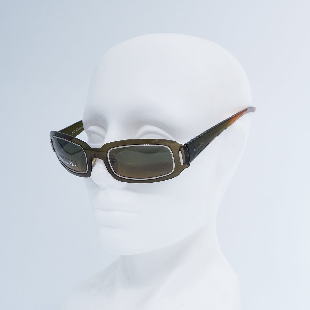 Christian Dior WORKING GIRL Green Oval Sunglasses Vintage