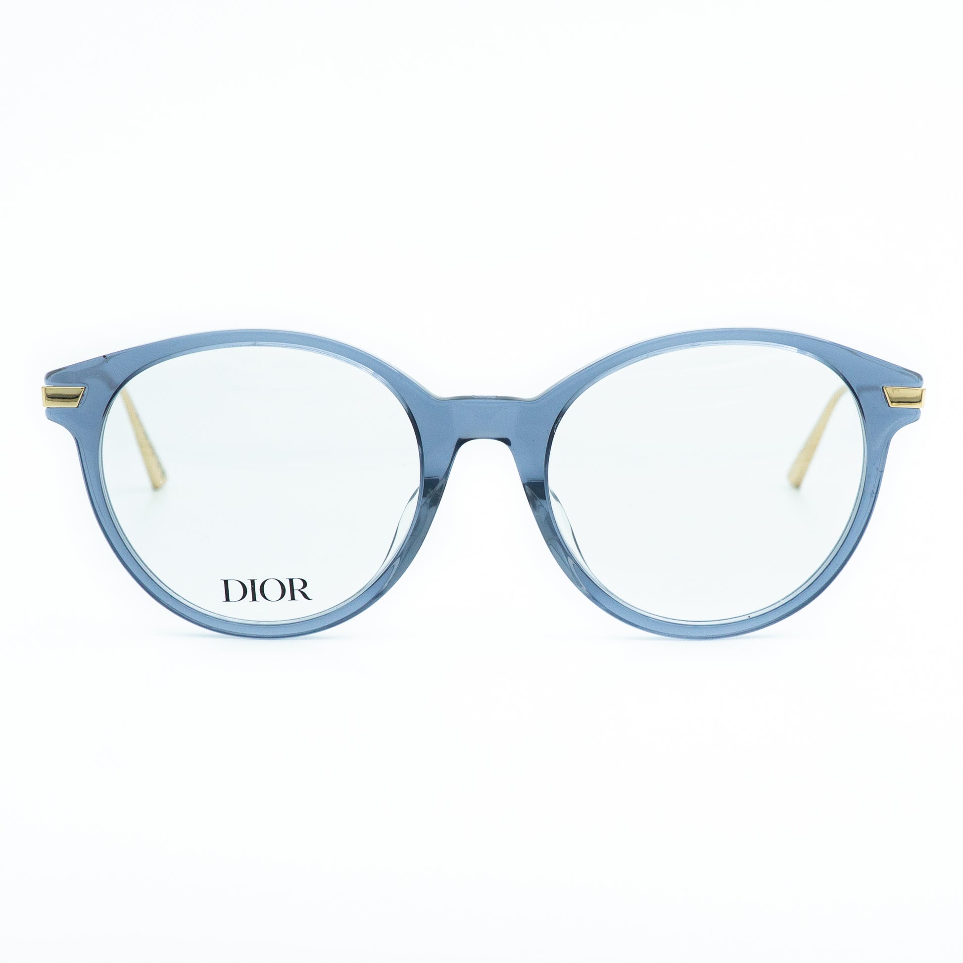 DIOR GemDiorO R4I Blue Gold Eyeglasses Frame