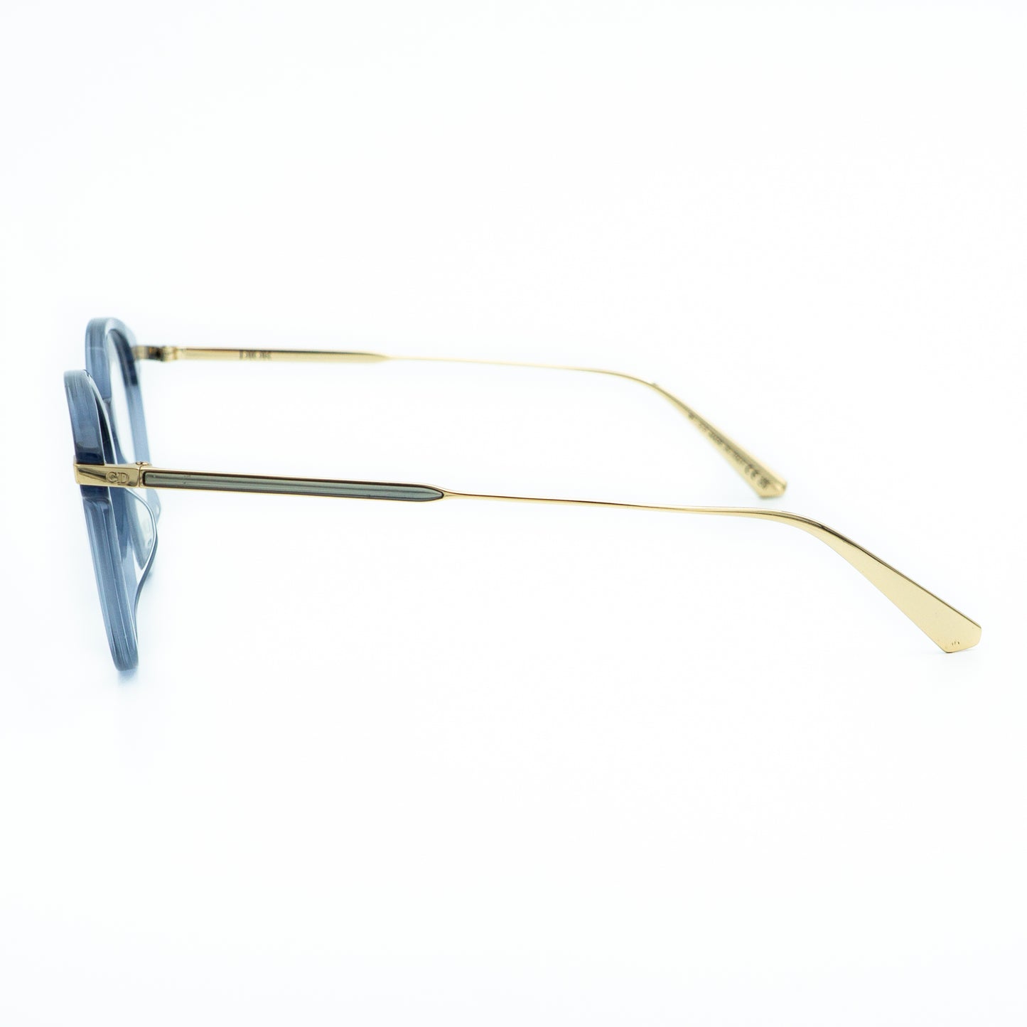 DIOR GemDiorO R4I Blue Gold Eyeglasses Frame