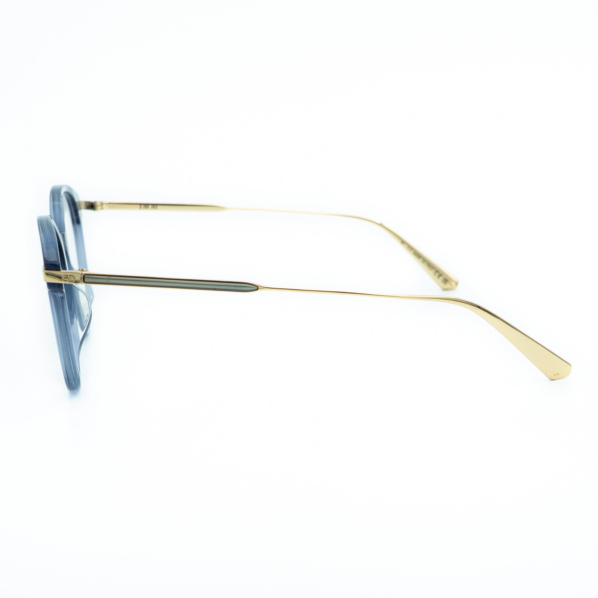 DIOR GemDiorO R4I Blue Gold Eyeglasses Frame