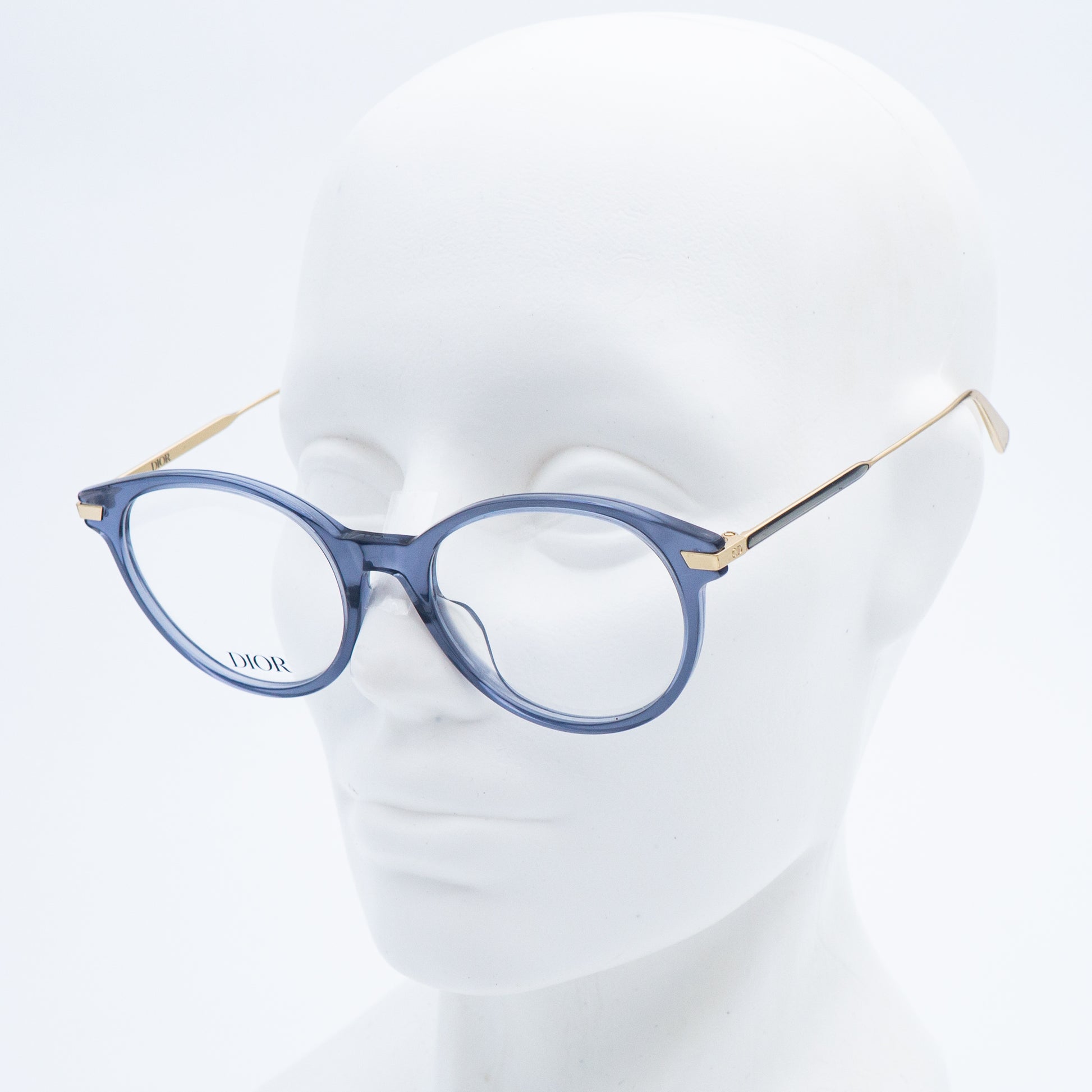 DIOR GemDiorO R4I Blue Gold Eyeglasses Frame