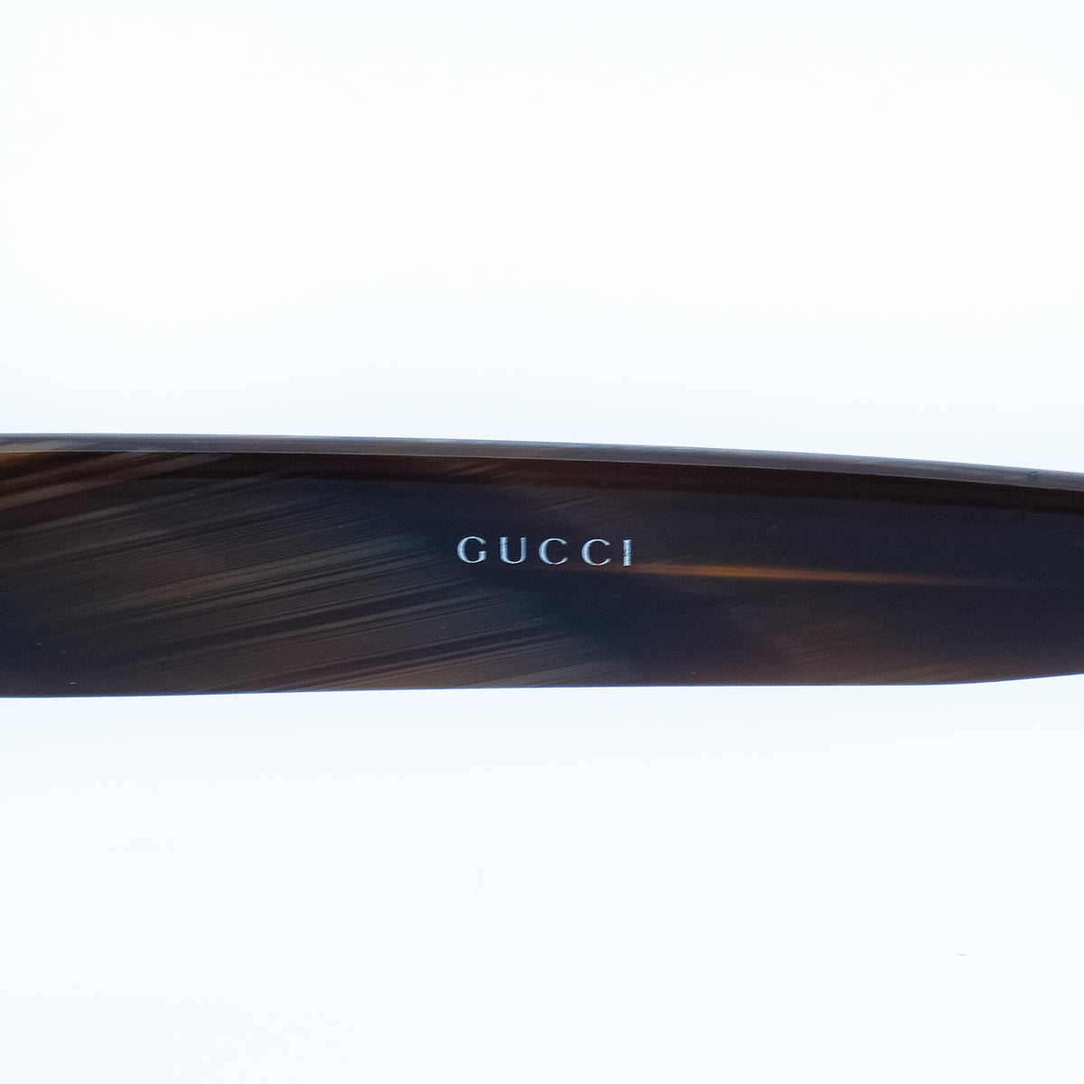 GUCCI GG 1797 Brown Gold Rimless Sunglasses Vintage