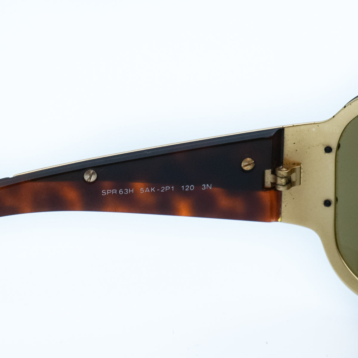 PRADA SPR63H Gold Shield Mask Sunglasses Vintage