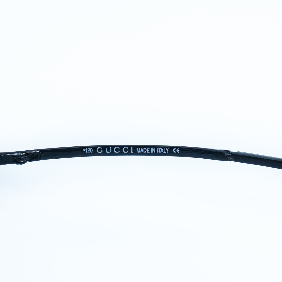 GUCCI GG 1690 Black Shield Rimless Sunglasses Vintage