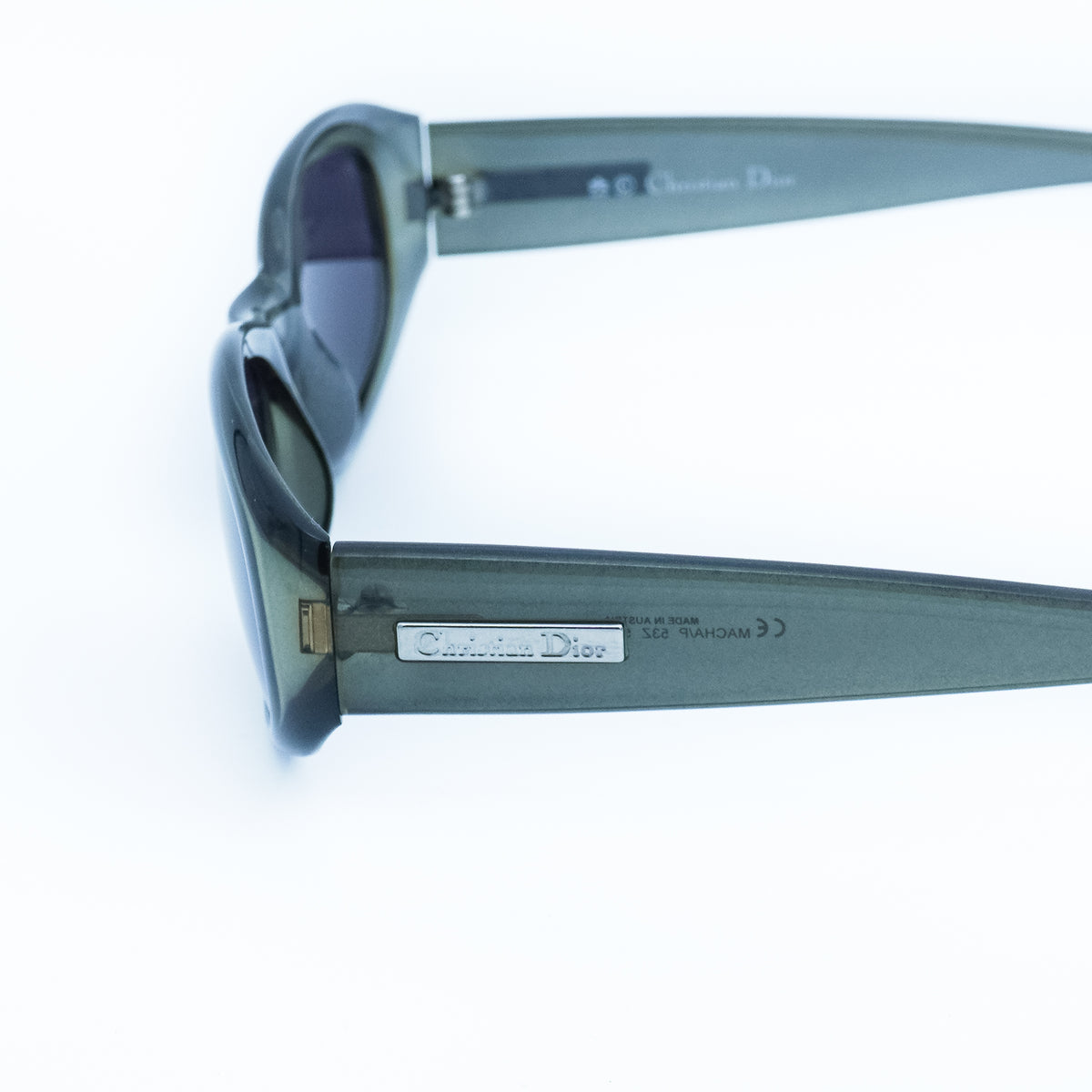 Christian Dior MACHA Green Oval Sunglasses Vintage