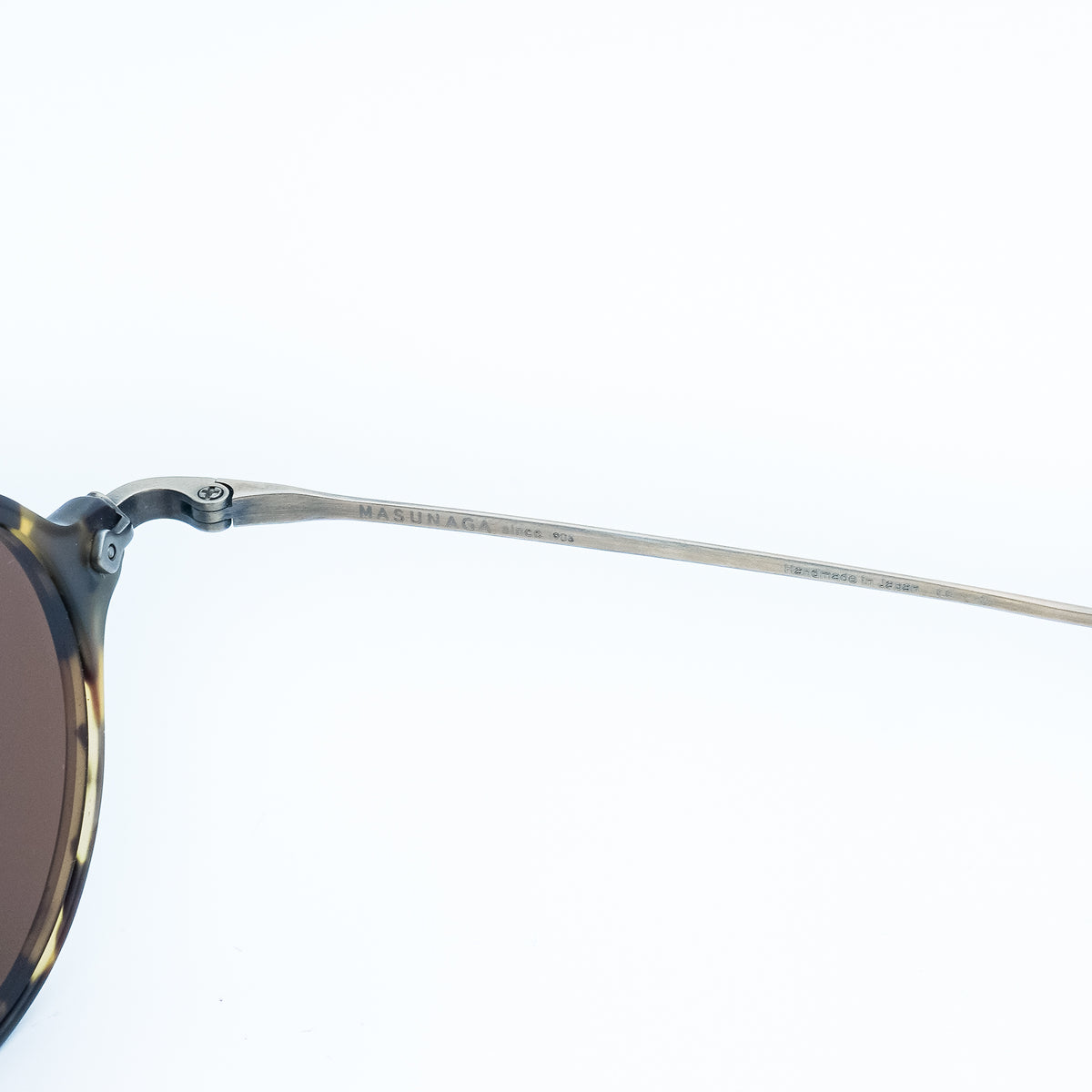 Masunaga GMS-814 Limited Edition Round Brown Sunglasses Vintage