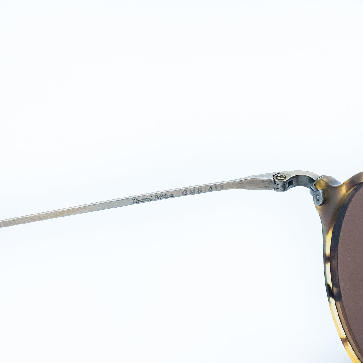 Masunaga GMS-814 Limited Edition Round Brown Sunglasses Vintage