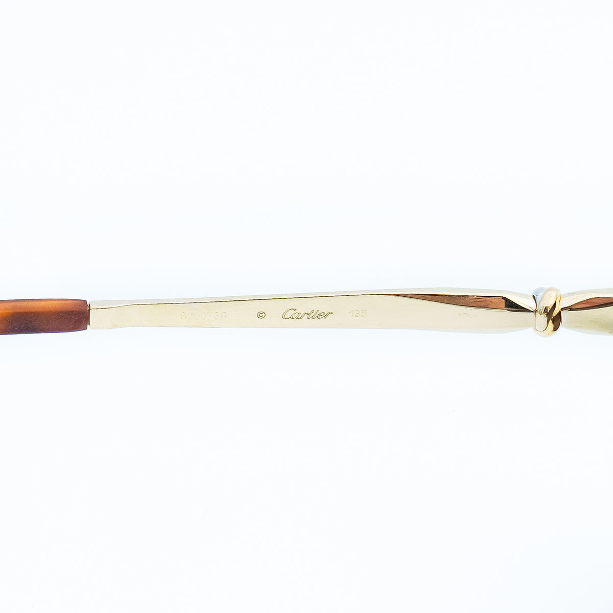 Cartier T8101206 Trinity Cat Eye Brown Gold Sunglasses