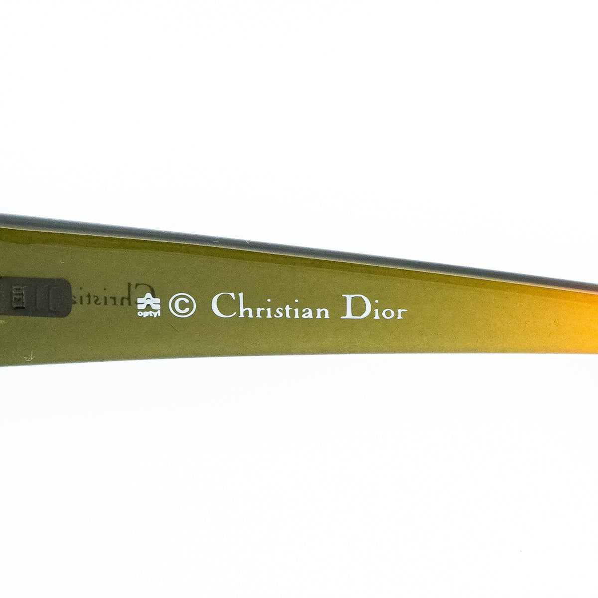 Christian Dior WORKING GIRL Green Oval Sunglasses Vintage