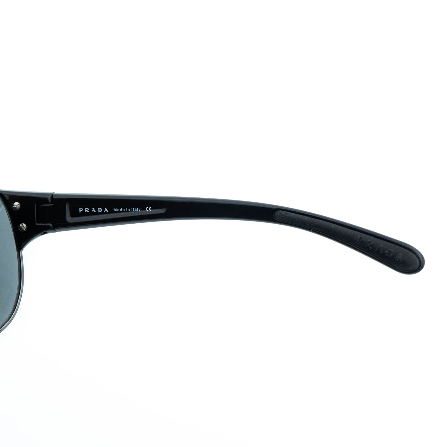 Prada SPS 54G Black Wrap Mask Sunglasses Vintage