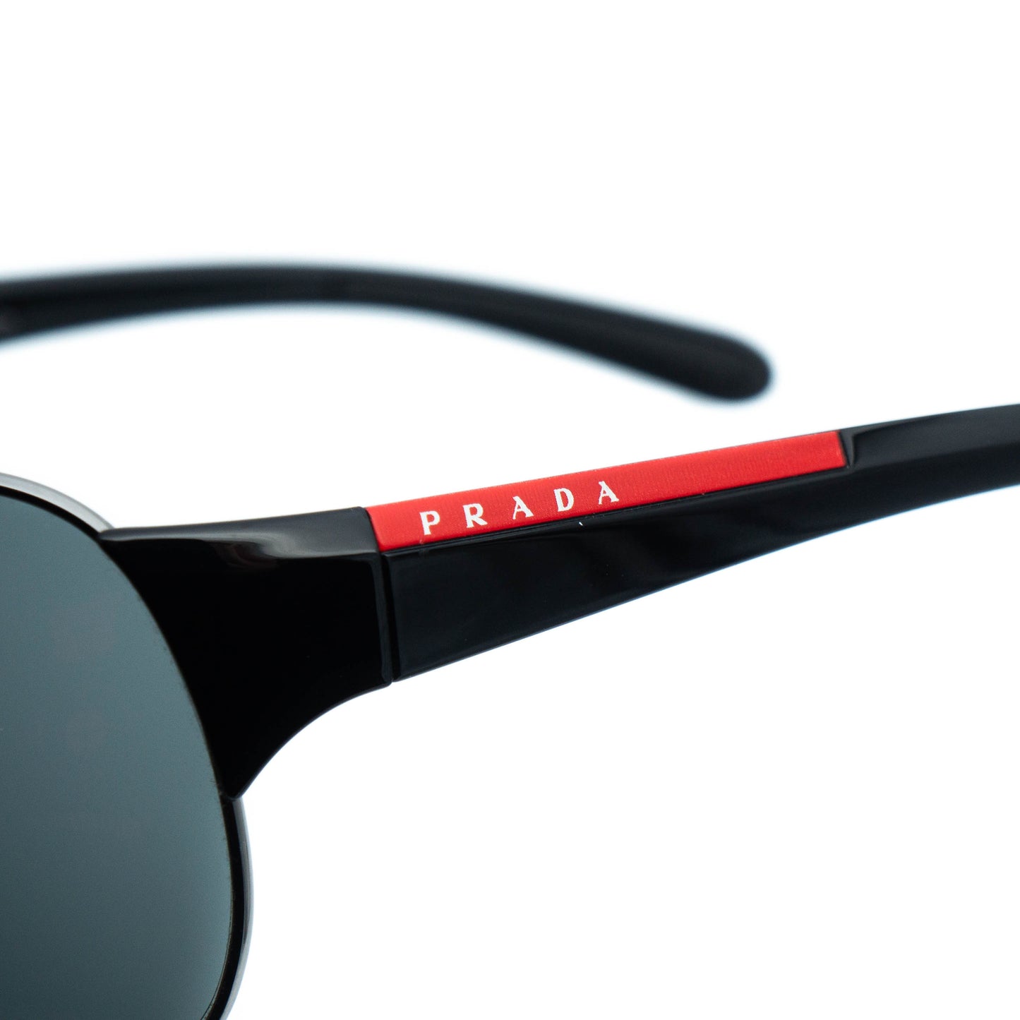 Prada SPS 54G Black Wrap Mask Sunglasses Vintage