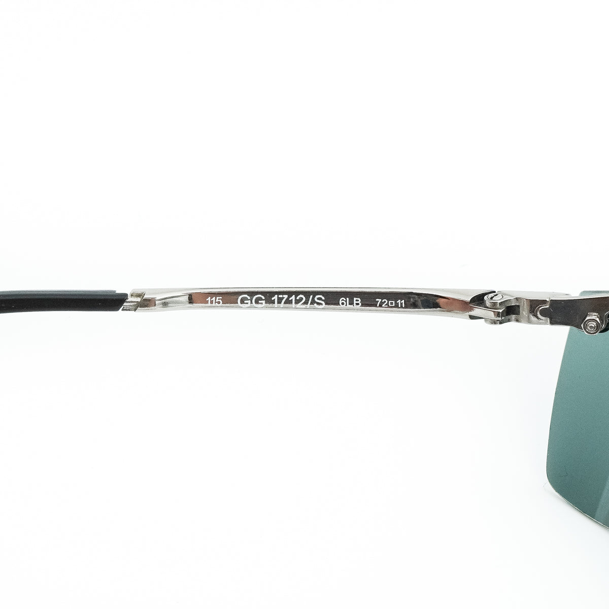Gucci GG 1712 Rimless Silver Sunglasses Vintage