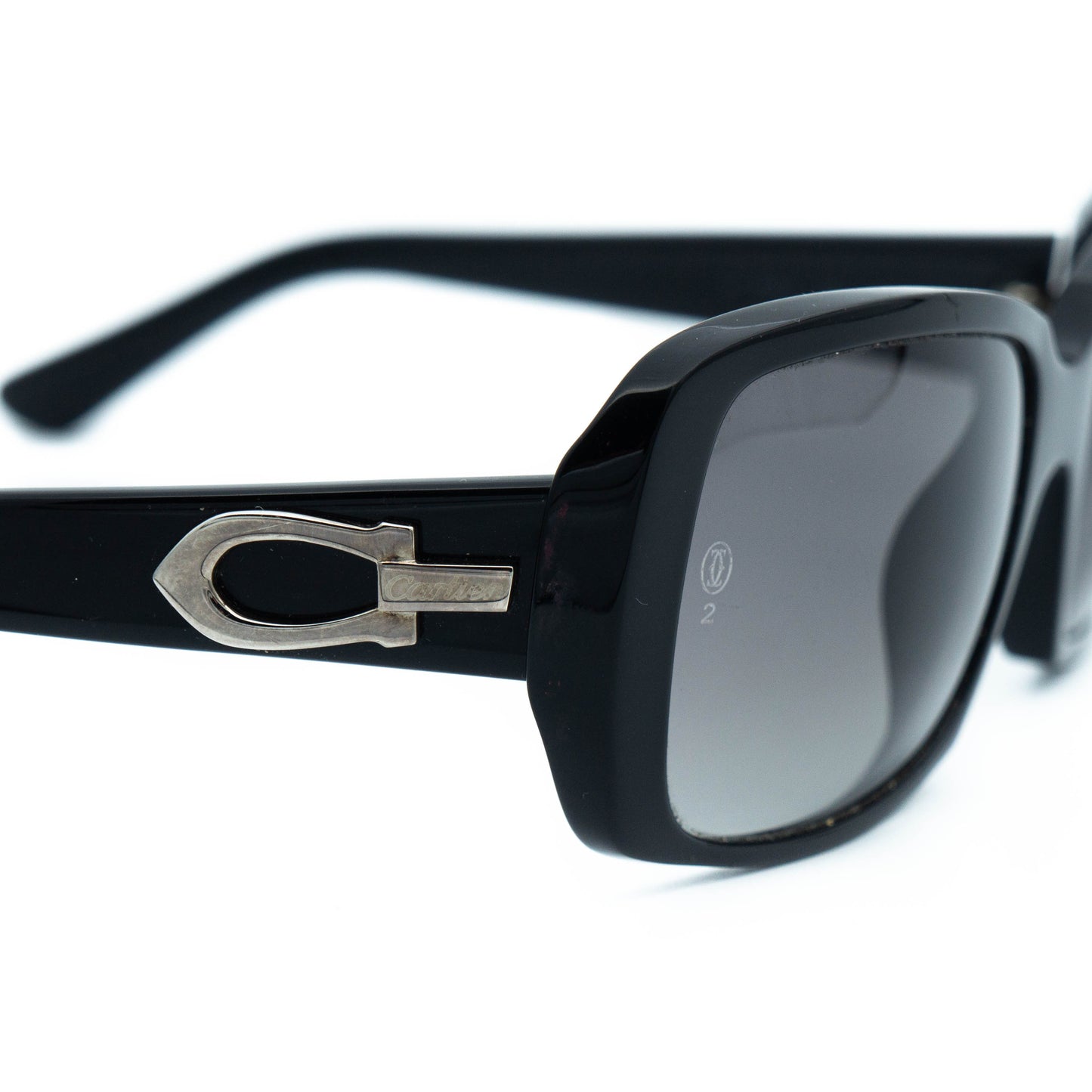 Cartier Paris Black Women Sunglasses Vintage