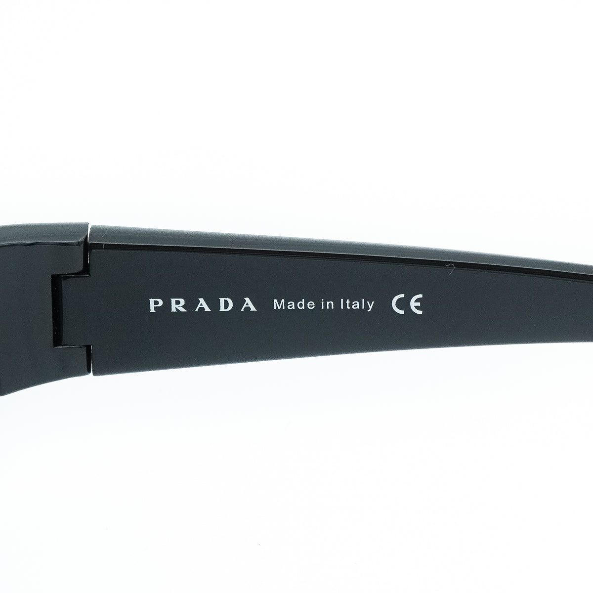 Prada SPS 52E Black Shield Mask Sunglasses Vintage