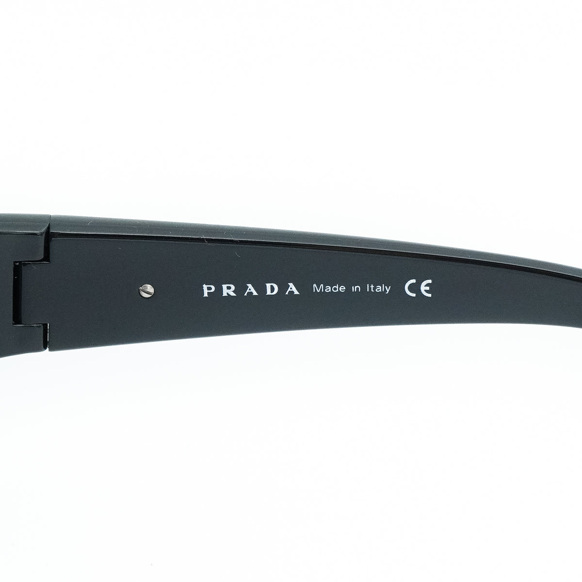 Prada SPR 61G Black Aviator Sunglasses Vintage