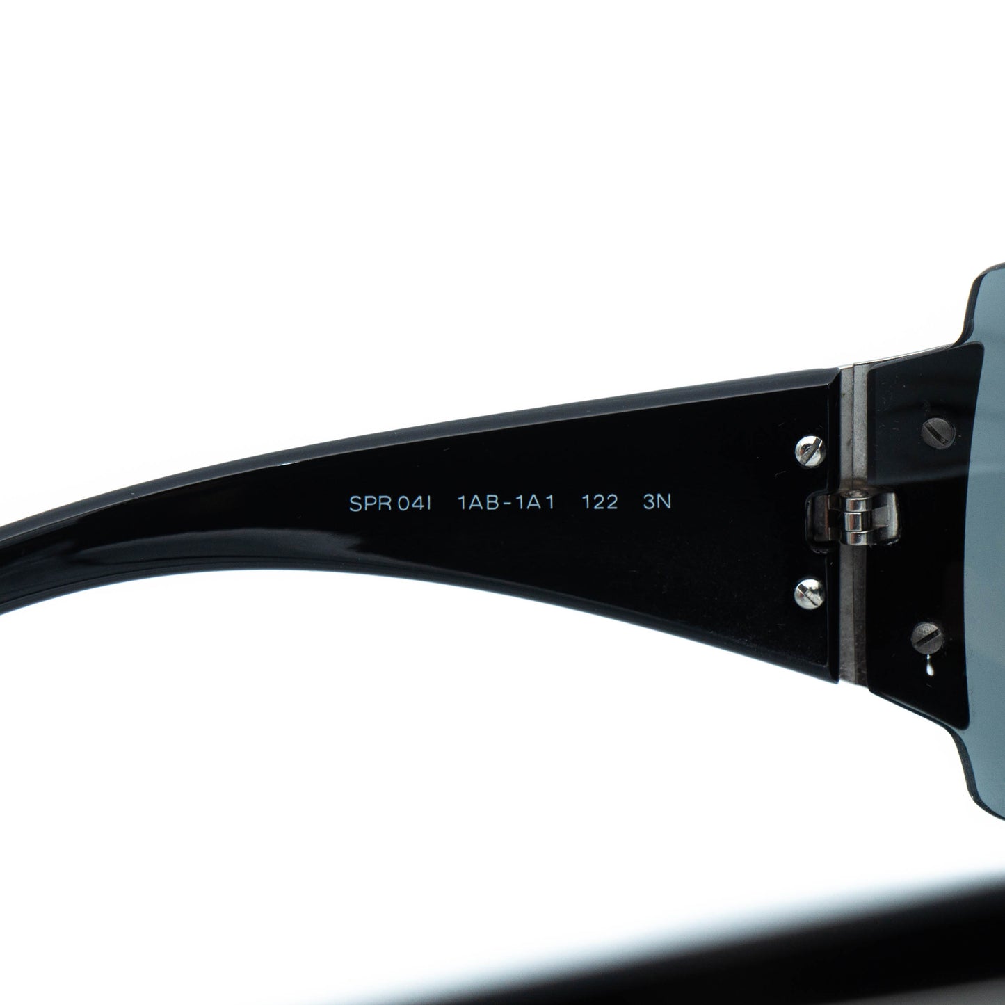 PRADA SPR 04I Black Shield Mask Sunglasses Vintage