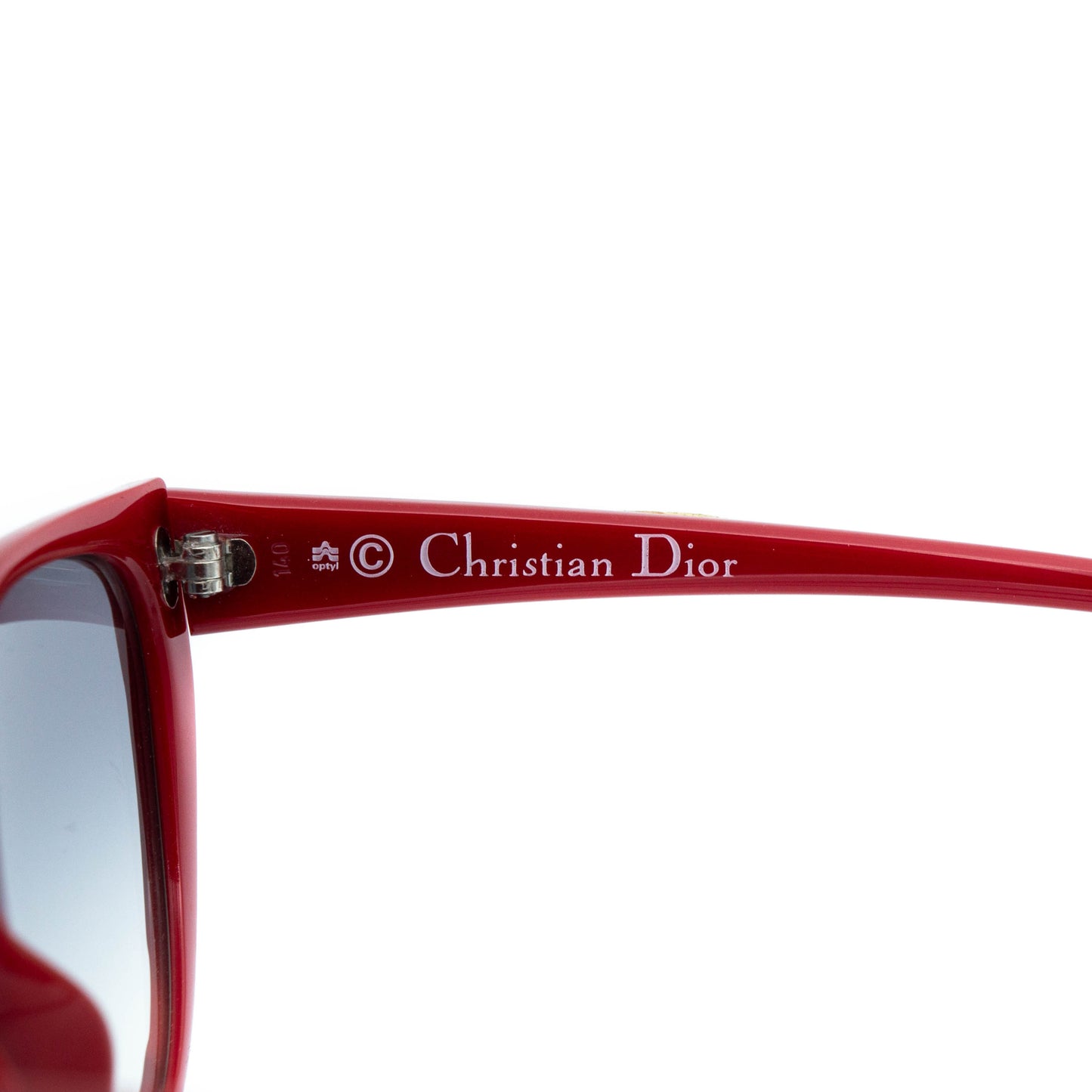 Christian Dior 2349 Black Red Women Sunglasses Vintage 80s