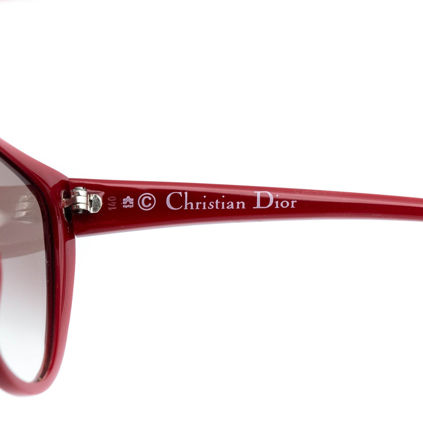 Christian Dior 2349 Red Women Sunglasses Vintage 80s