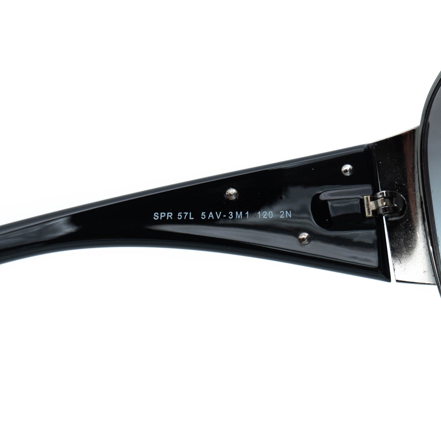 PRADA SPR57L Women Shield Mask Black Sunglasses Vintage