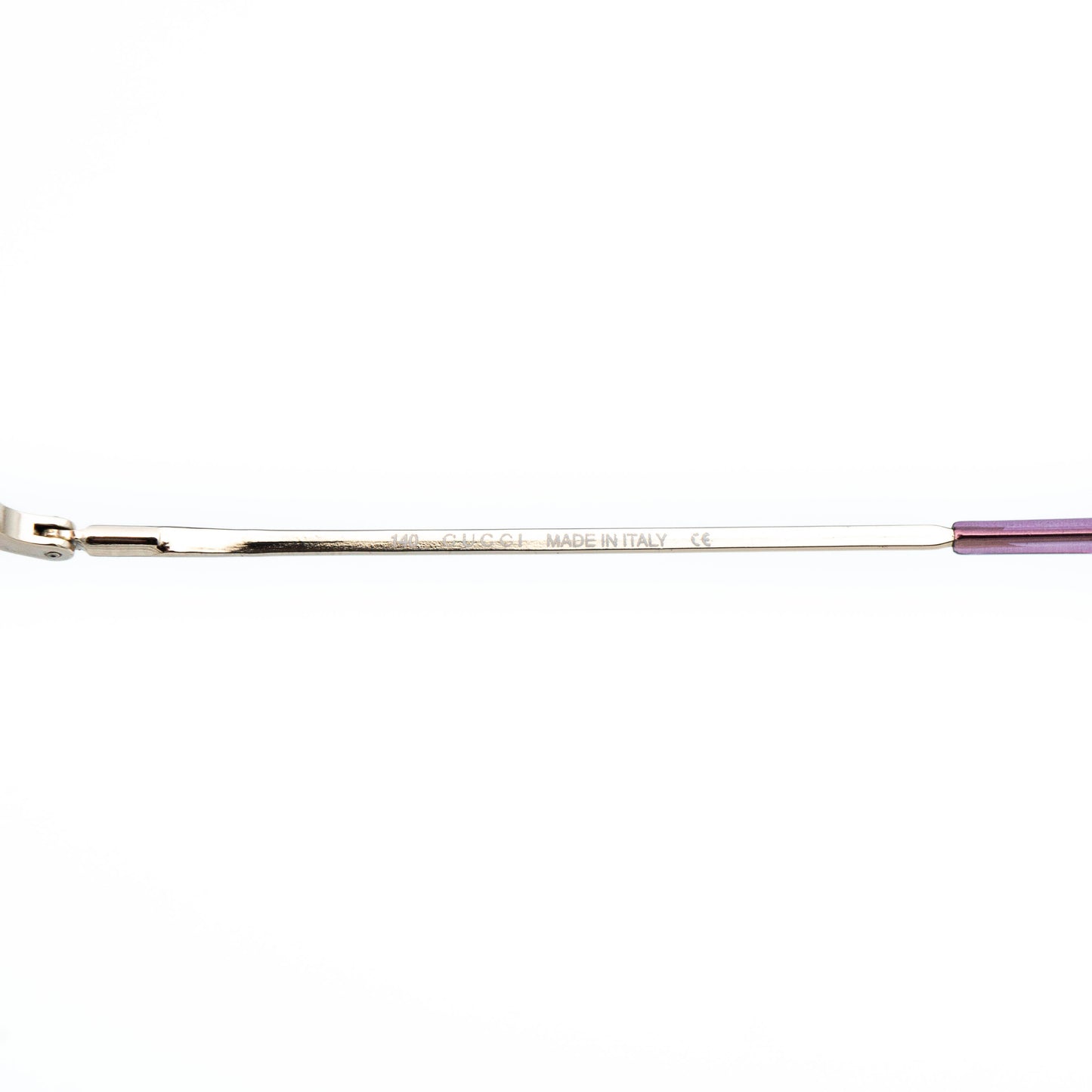 GUCCI GG1286 Gold Purple Aviator Sunglasses Vintage