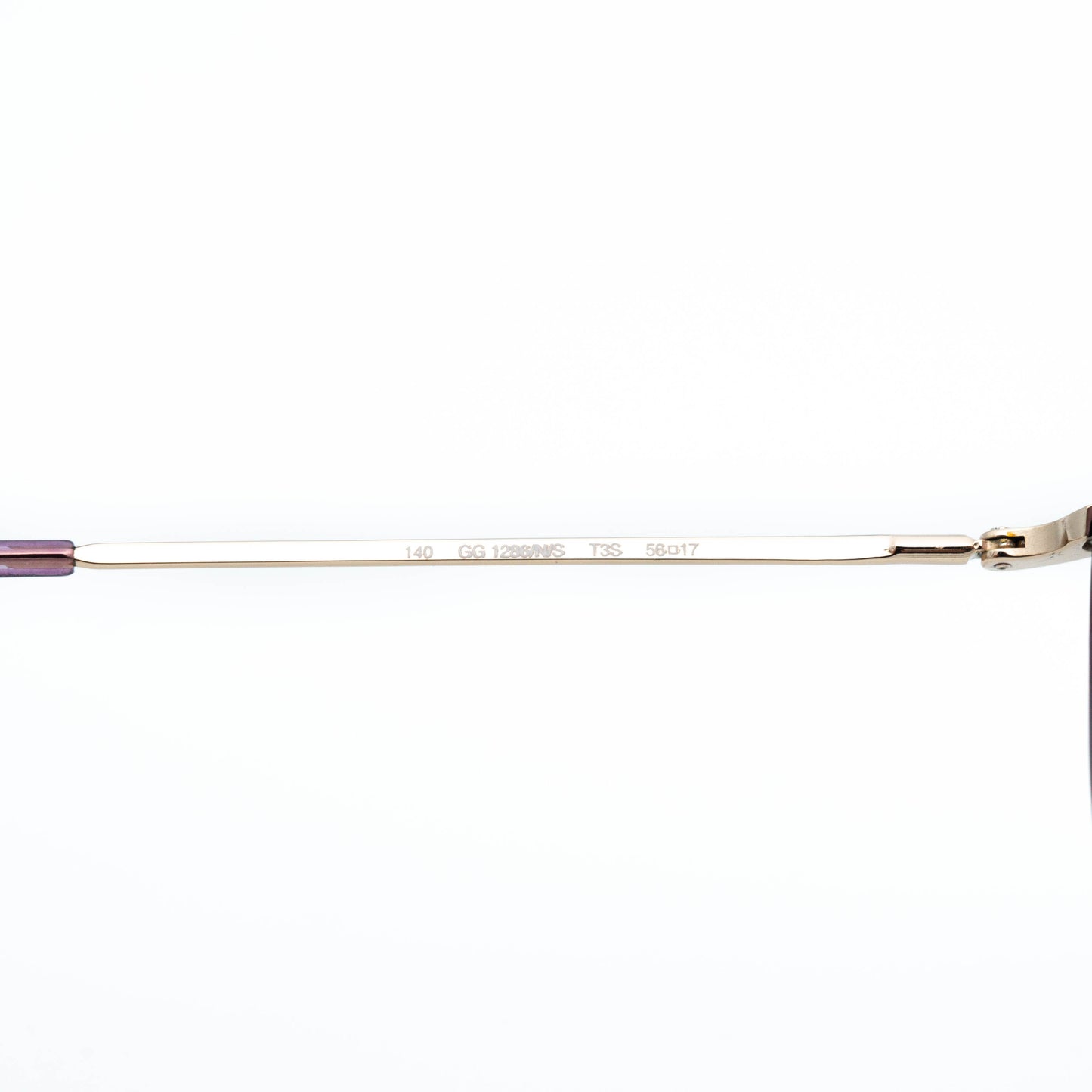 GUCCI GG1286 Gold Purple Aviator Sunglasses Vintage