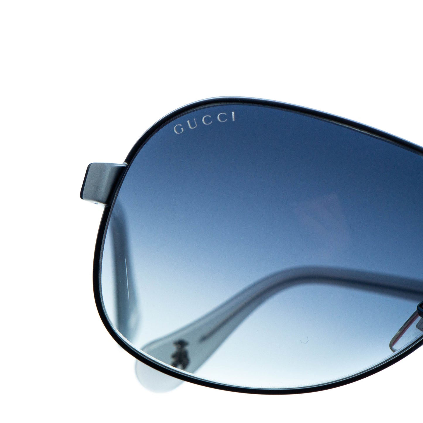 GUCCI GG 5500 Kids Aviator Shield Blue Sunglasses Vintage