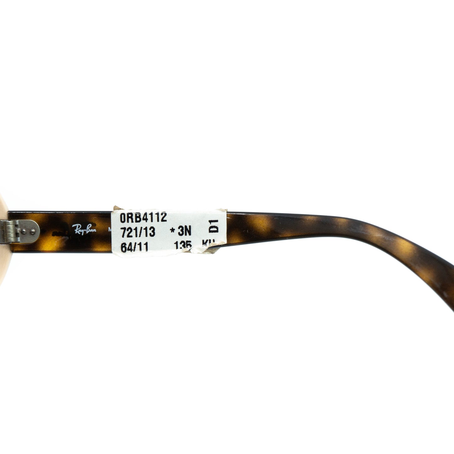 Ray-Ban RB4112 Beige Brown Mask Sunglasses Vintage