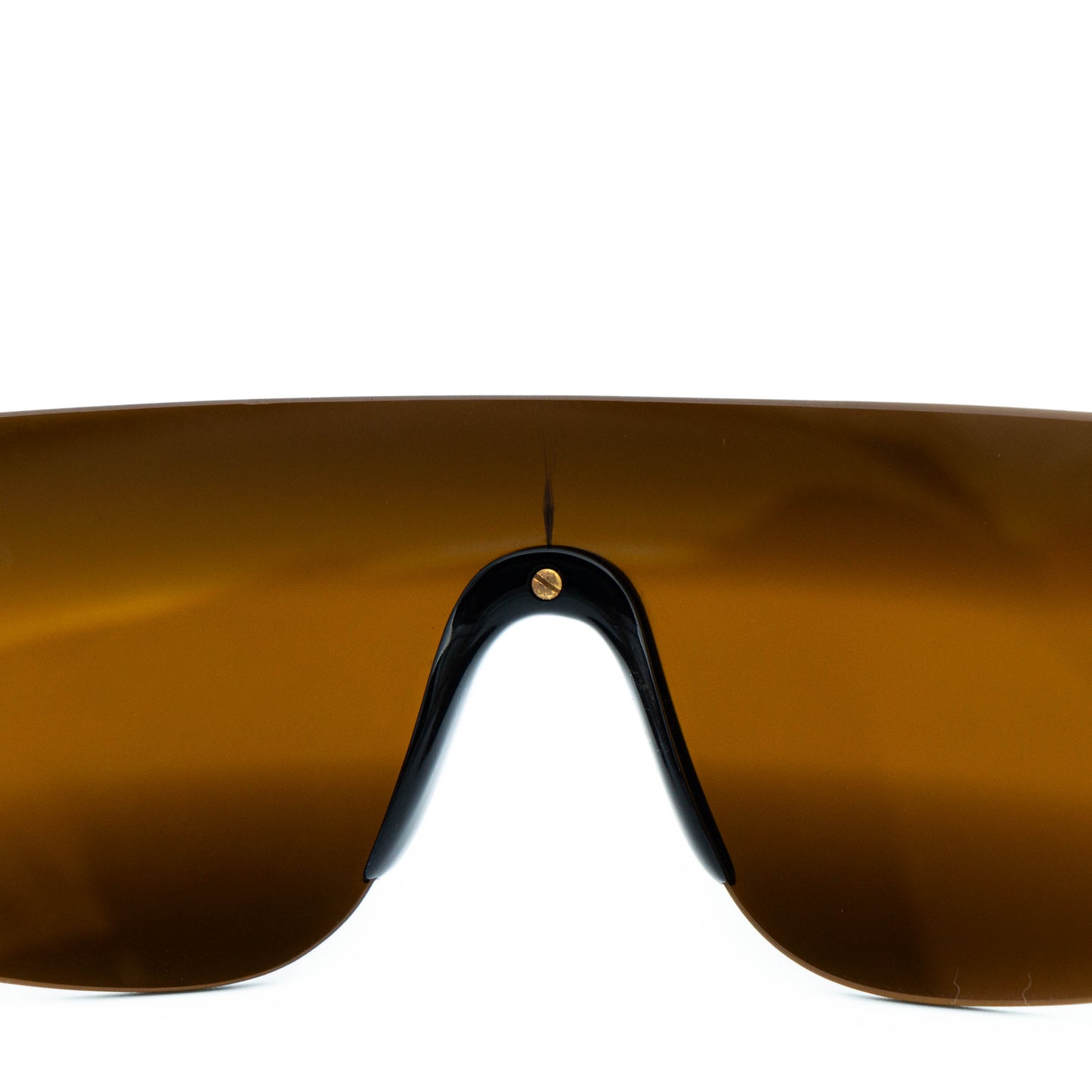 Vogue BARRY Gold Shield Rimless Sunglasses Vintage