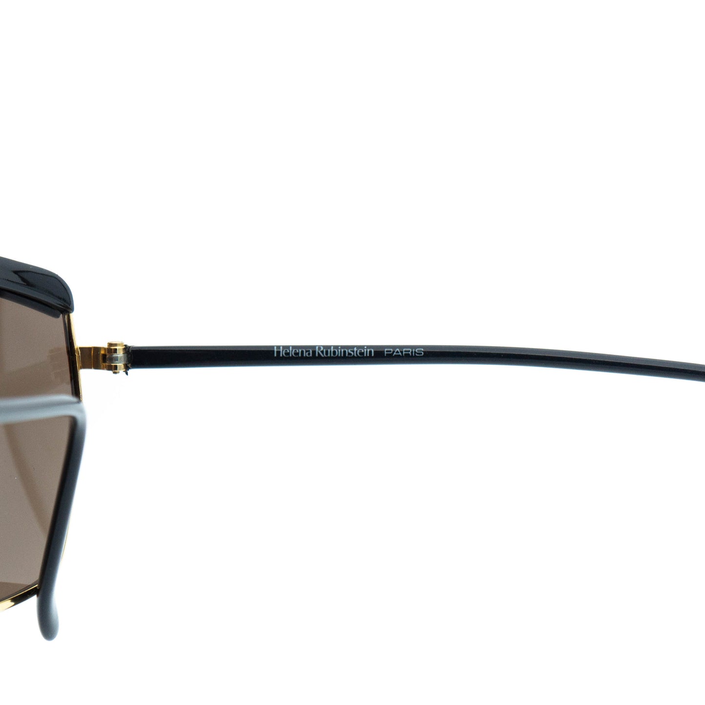 Helena Rubinstein Paris 9 11 Gold Black Sunglasses Vintage