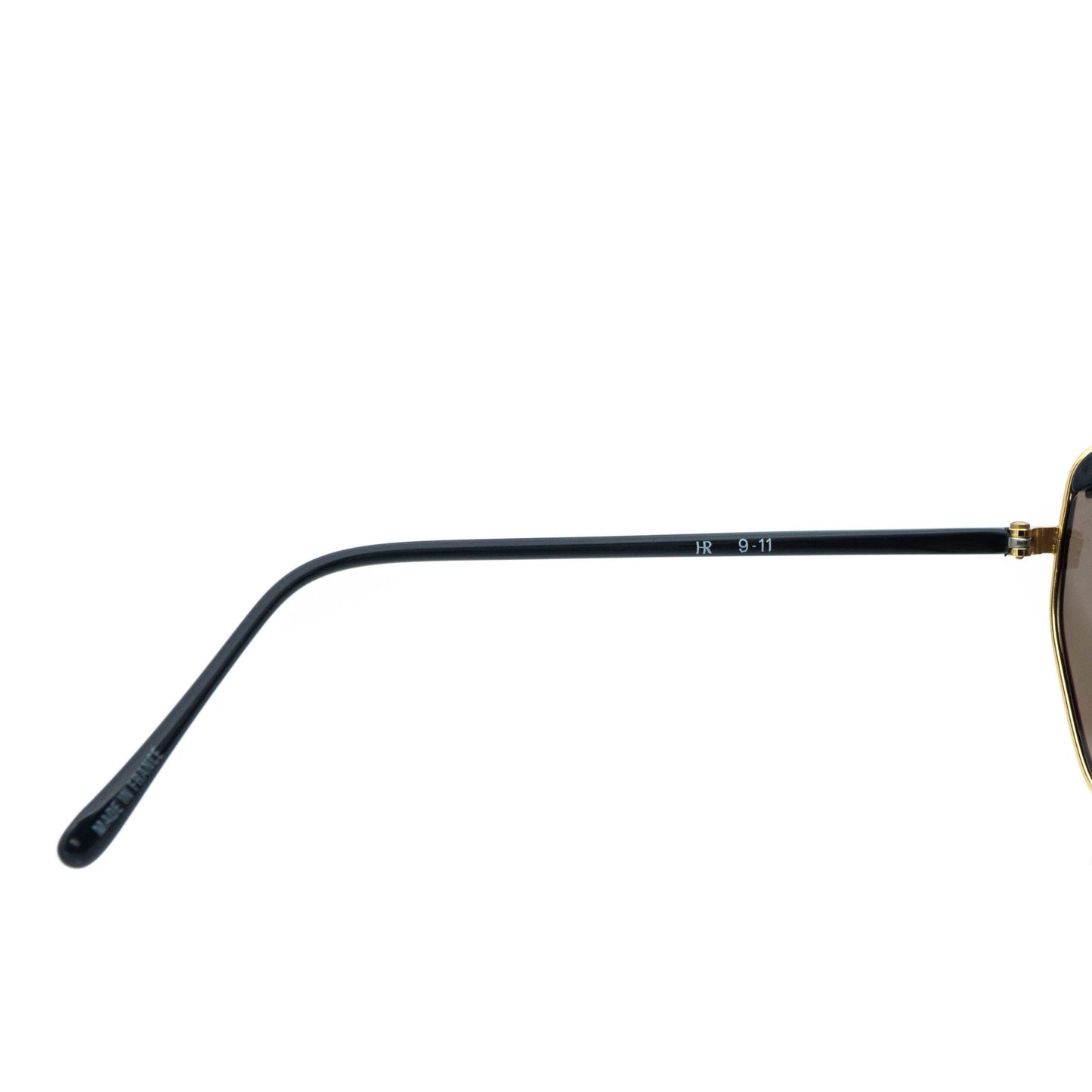 Helena Rubinstein Paris 9 11 Gold Black Sunglasses Vintage