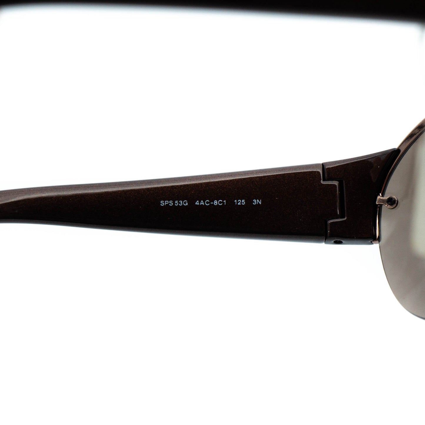 PRADA SPS 53G Brown Shield Mask Sunglasses Vintage