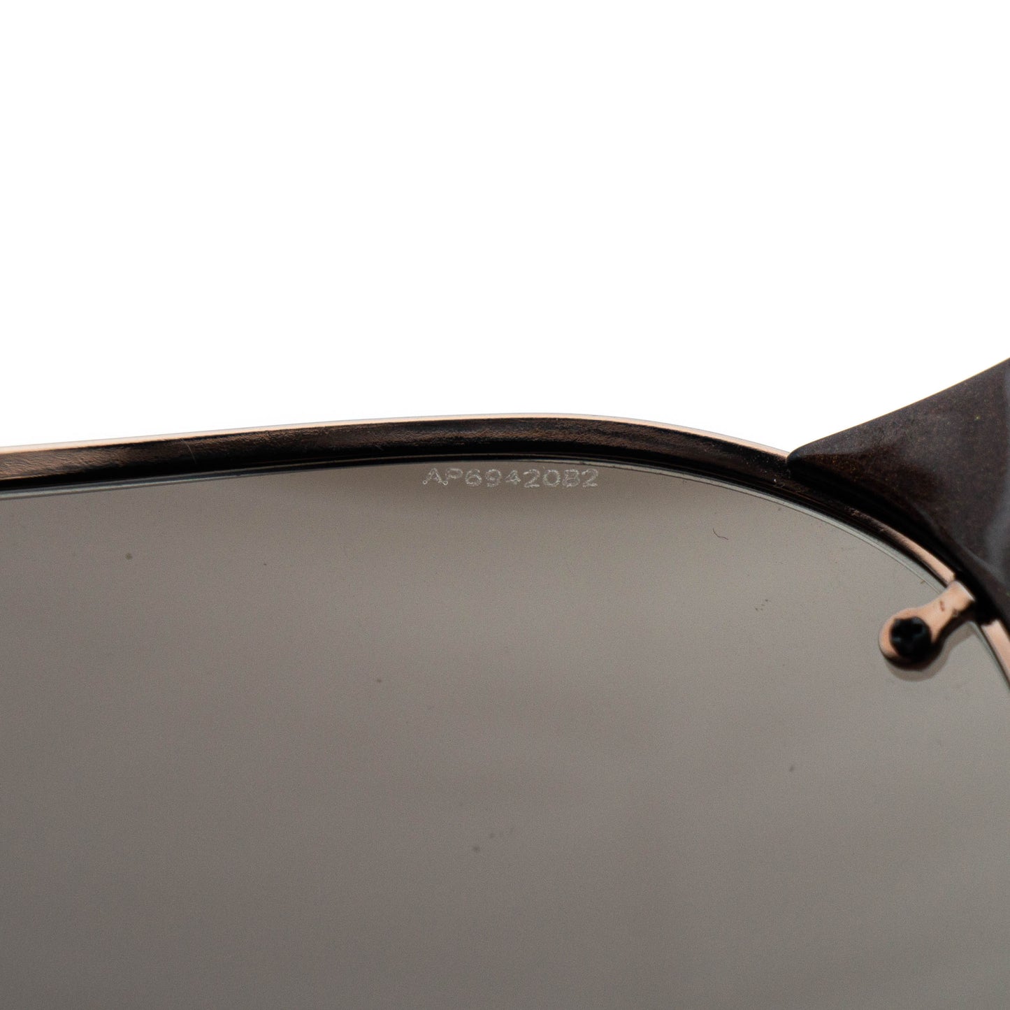 PRADA SPS 53G Brown Shield Mask Sunglasses Vintage