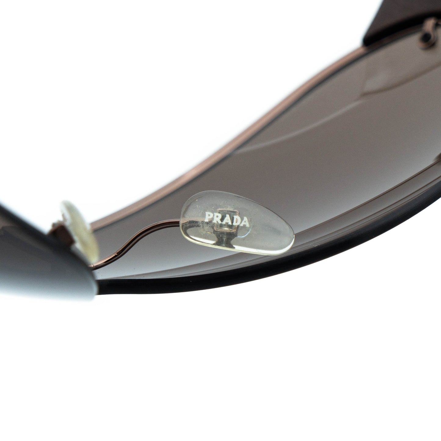 PRADA SPS 53G Brown Shield Mask Sunglasses Vintage
