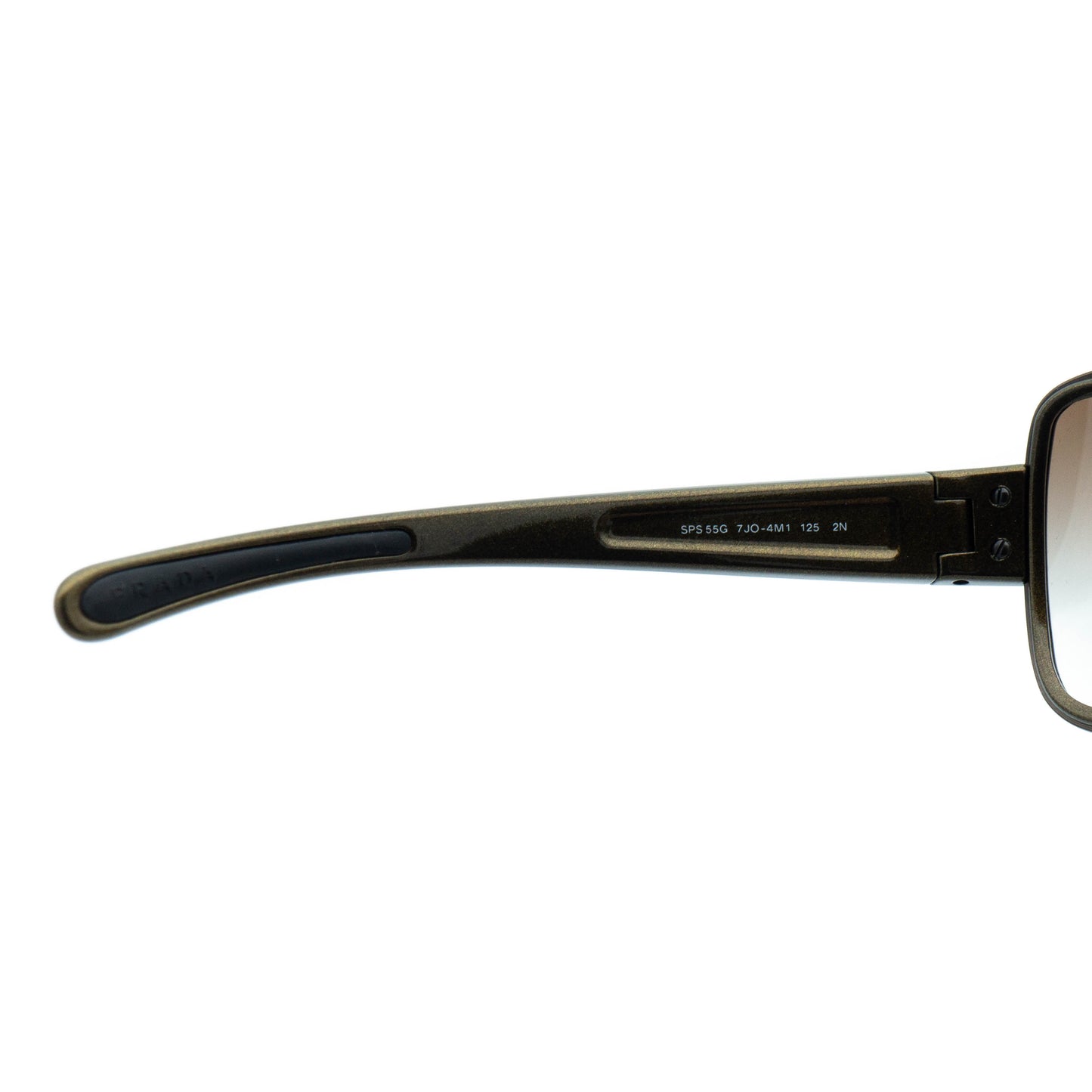 PRADA SPS 55G Green Khaki Shield Mask Sunglasses Vintage