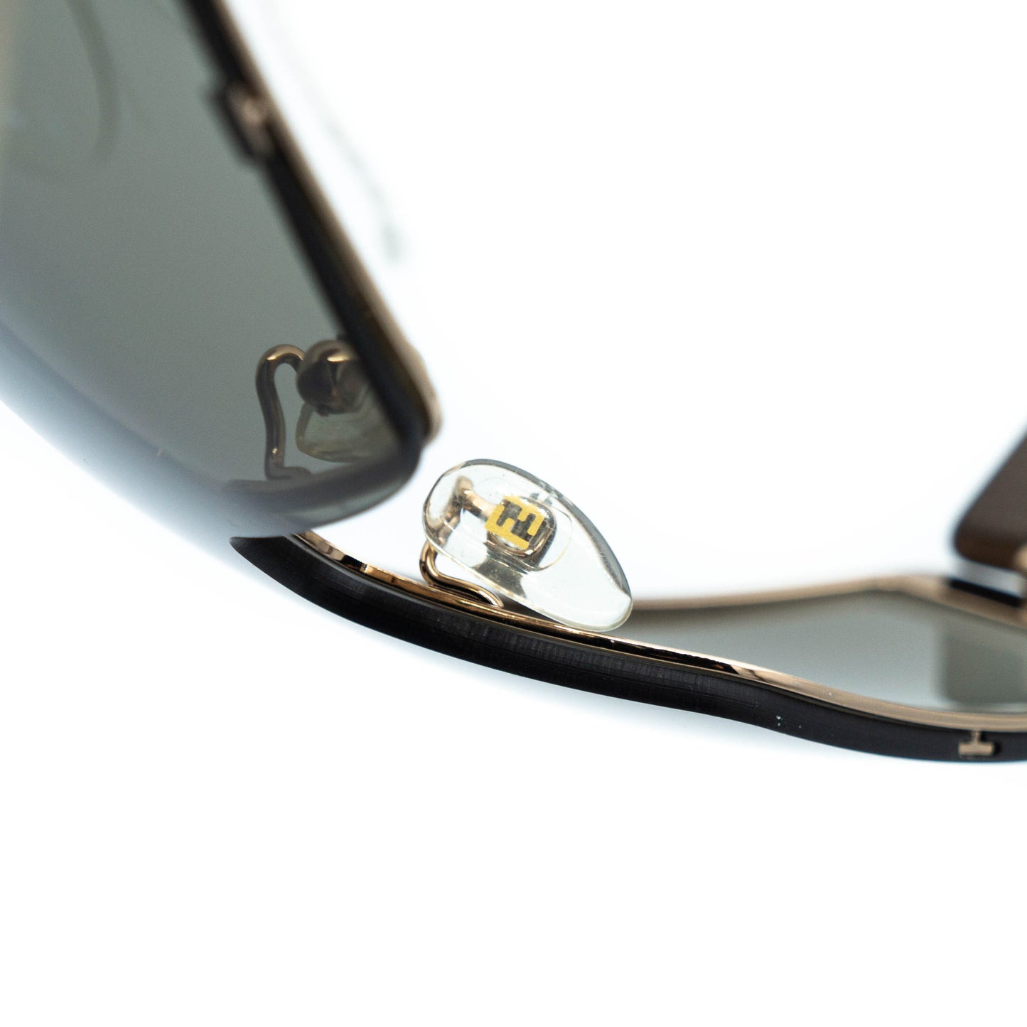 FENDI SL7457 Brown Shield Sunglasses Vintage