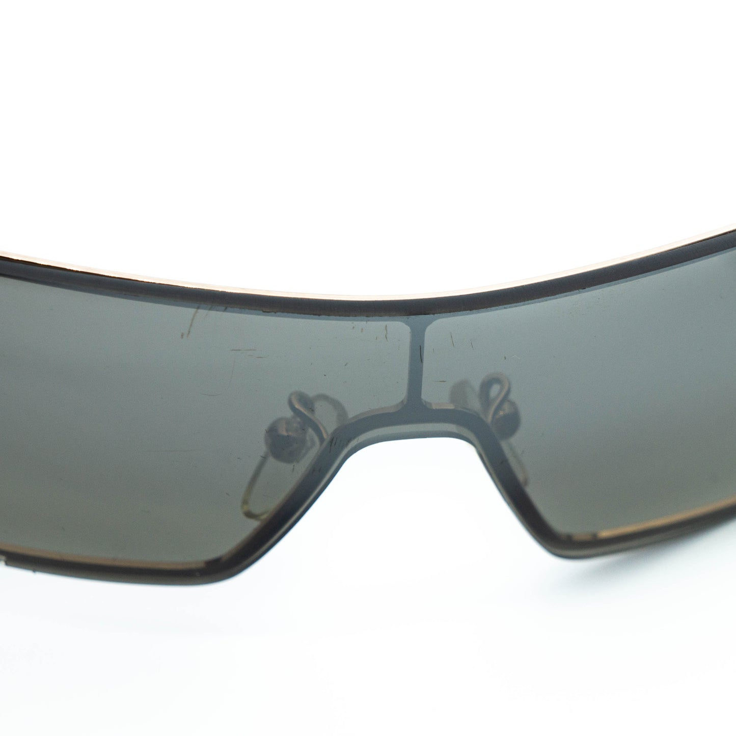 FENDI SL7457 Brown Shield Sunglasses Vintage