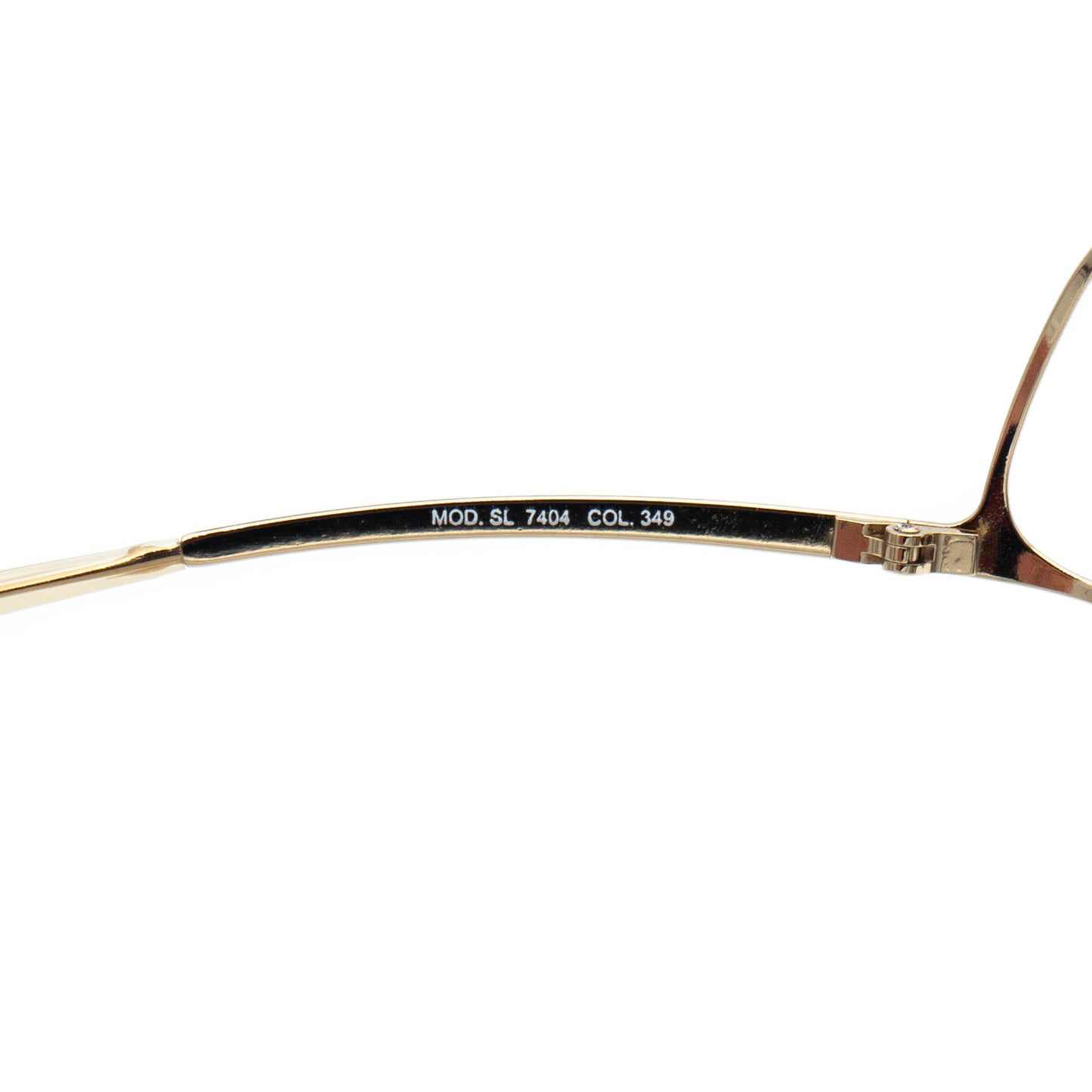 FENDI SL 7404 Gold Shield Metal Sunglasses Vintage
