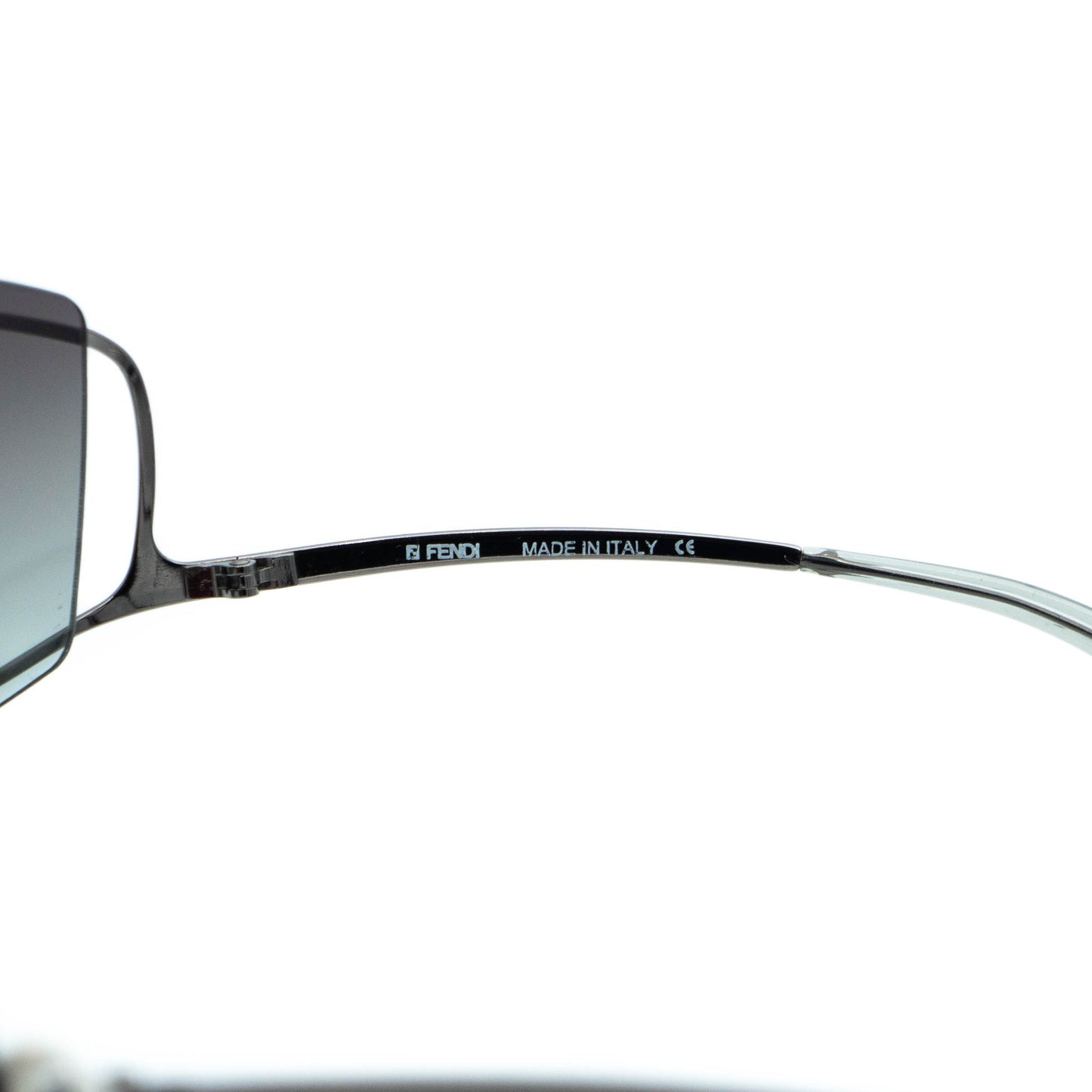 FENDI SL 7405 Silver Shield Metal Sunglasses Vintage